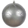 thumbnail image 1 of Vickerman 6" Lilac Candy Ornament with Circle Glitter Pattern, 3 per Bag, 1 of 7