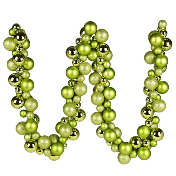Vickerman 6' Lime Assorted Ornament Ball Christmas Garland