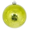 thumbnail image 1 of Vickerman 6" Lime Mercury Ball Ornament, 4 per Bag., 1 of 2