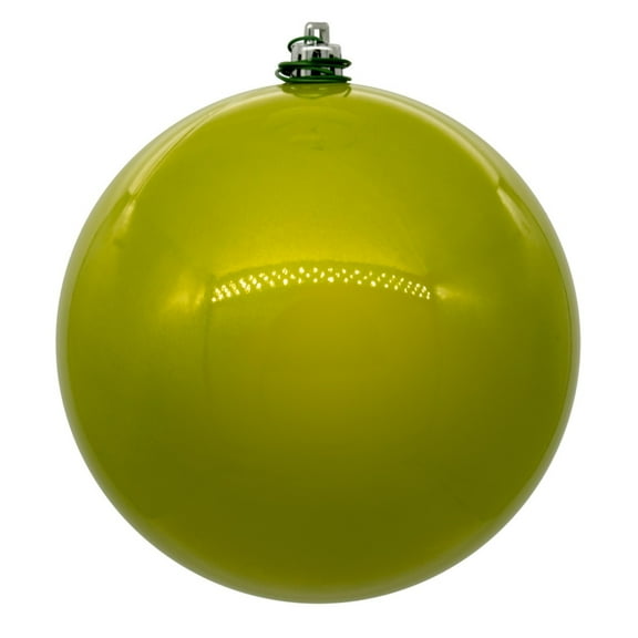 Vickerman 6" Lime Pearl UV Drilled Ball Ornament, 4 per bag.