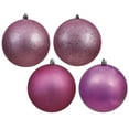 thumbnail image 1 of Vickerman 6" Mauve 4-Finish Ball Ornament Assortment, 4 per Box, 1 of 2