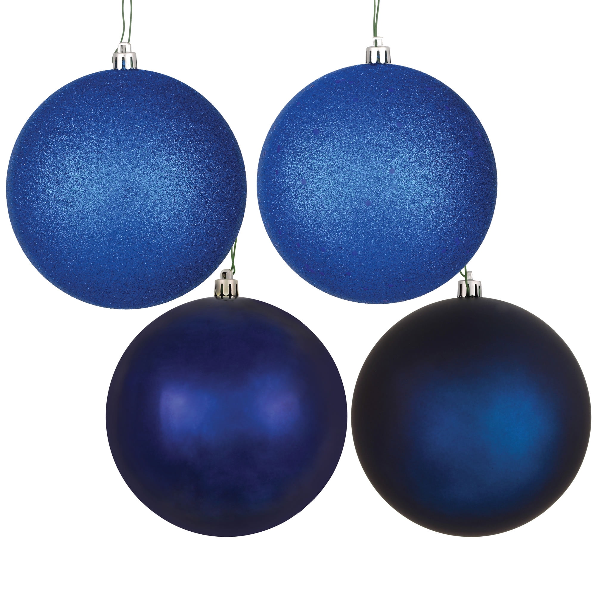 6 Purple Glitter Ball Ornament