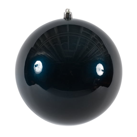 Vickerman 6" Midnight Blue Candy Ball Ornament, 4 per Bag