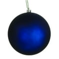 thumbnail image 1 of Vickerman 6" Midnight Blue Matte Ball Ornament, 4 per Bag, 1 of 5