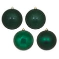 thumbnail image 1 of Vickerman 6" Midnight Green 4-Finish Ball Ornament Assortment, 4 per Box, 1 of 2