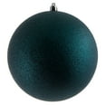 thumbnail image 1 of Vickerman 6" Midnight Green Glitter Ball Ornament, 4 per Bag, 1 of 2