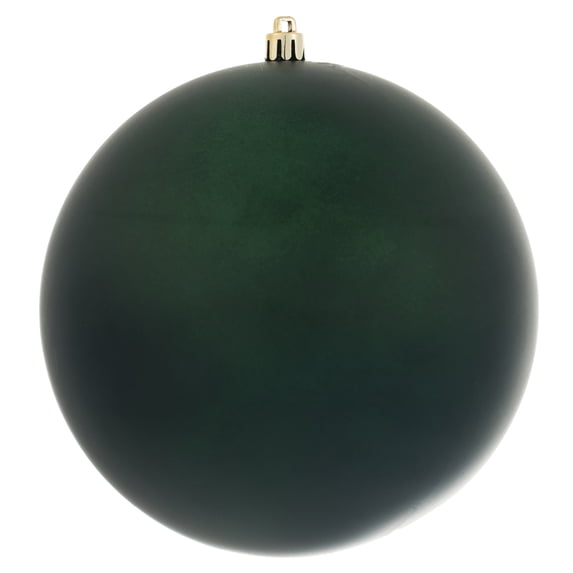 Vickerman 6" Midnight Green Matte Ball Ornament, 4 per Bag