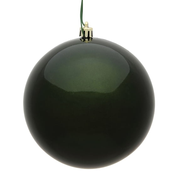 Vickerman 6" Moss Green Candy Ball Ornament, 4 per Bag