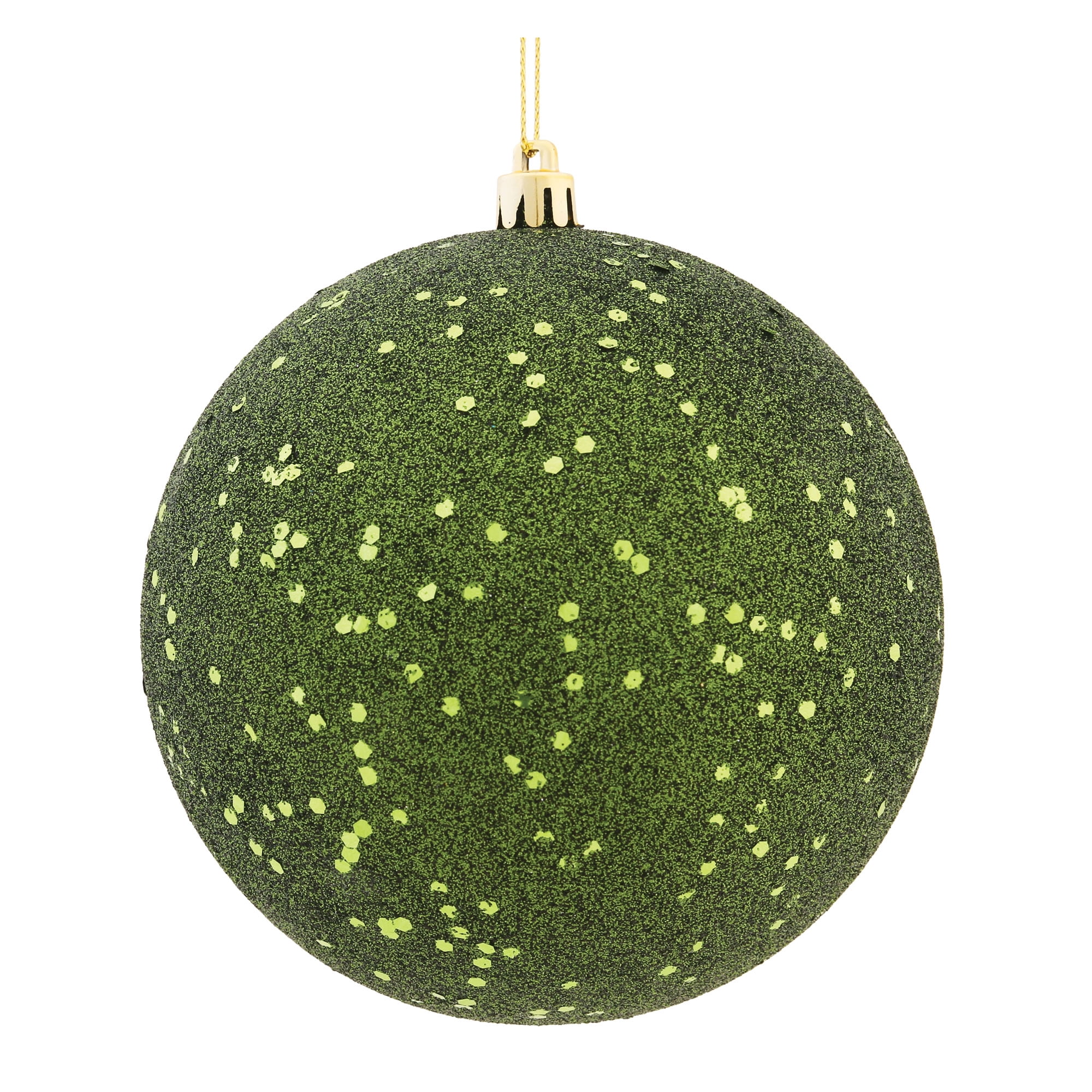 Vickerman 6 Moss Green Sequin Ball Drilled 4/Bag