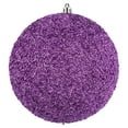 thumbnail image 1 of Vickerman 6" Orchid Beaded Ball Ornament, 4 per Bag, 1 of 5
