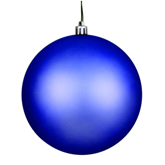 Vickerman 6" Periwinkle Matte Ball Ornament, 4 per Bag