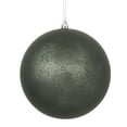 thumbnail image 1 of Vickerman 6" Pewter Matte Mercury Ball Ornament, 4 per Bag, 1 of 3