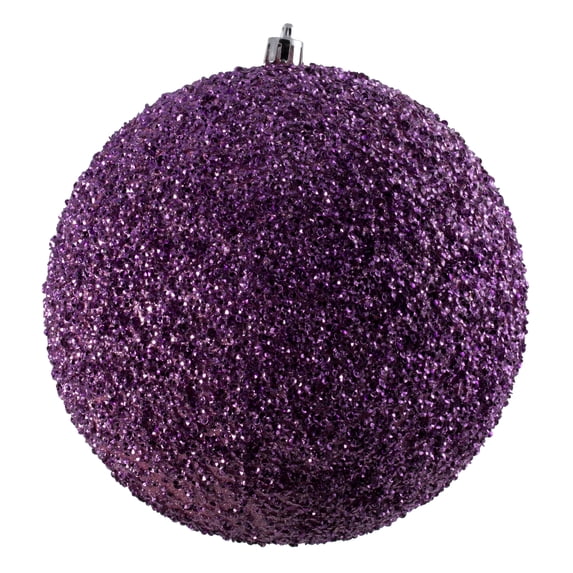 Vickerman 6" Pink Beaded Ball Ornament, 4 per Bag