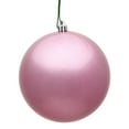 thumbnail image 1 of Vickerman 6" Pink Candy Ball Ornament, 4 per Bag, 1 of 2