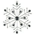 thumbnail image 1 of Vickerman 6" Platinum Metal Snowflake Christmas Ornament, 1 of 2