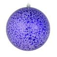 thumbnail image 1 of Vickerman 6" Purple Crackle Ball Ornament, 4 per Bag, 1 of 3