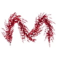 thumbnail image 1 of Vickerman 6' Red Artificial Eucalyptus Glitter Garland., 1 of 5