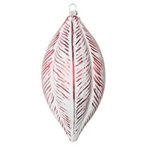 Vickerman 6" Red Brushed Feather Christmas Ornament, Set of 3