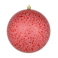 thumbnail image 1 of Vickerman 6" Red Crackle Ball Ornament, 4 per Bag, 1 of 2