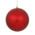 thumbnail image 1 of Vickerman 6" Red Matte Mercury Ball Ornament, 4 per Bag, 1 of 3