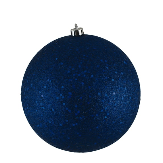Vickerman 6" Sea Blue Sequin Ball Ornament, 4 per Bag