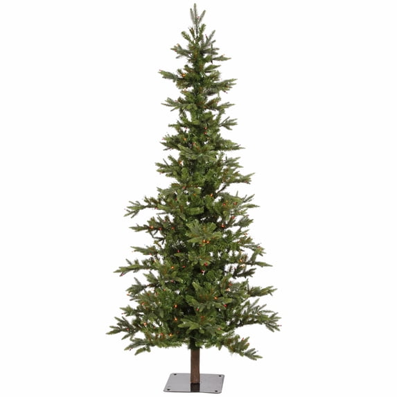 Vickerman 6' Shawnee Fir Artificial Christmas Tree, Multi-Colored Incandescent Dura-lit Lights