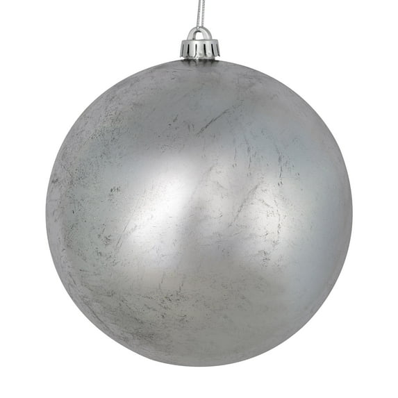 Vickerman 6" Silver Foil Ornament, 4 per Bag