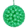 thumbnail image 1 of Vickerman 6" Starlight Sphere Christmas Ornament with Green Wide Angle LED Lights, 1 of 2