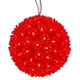 thumbnail image 1 of Vickerman 6" Starlight Sphere Christmas Ornament with Red Wide Angle LED Lights, 1 of 2