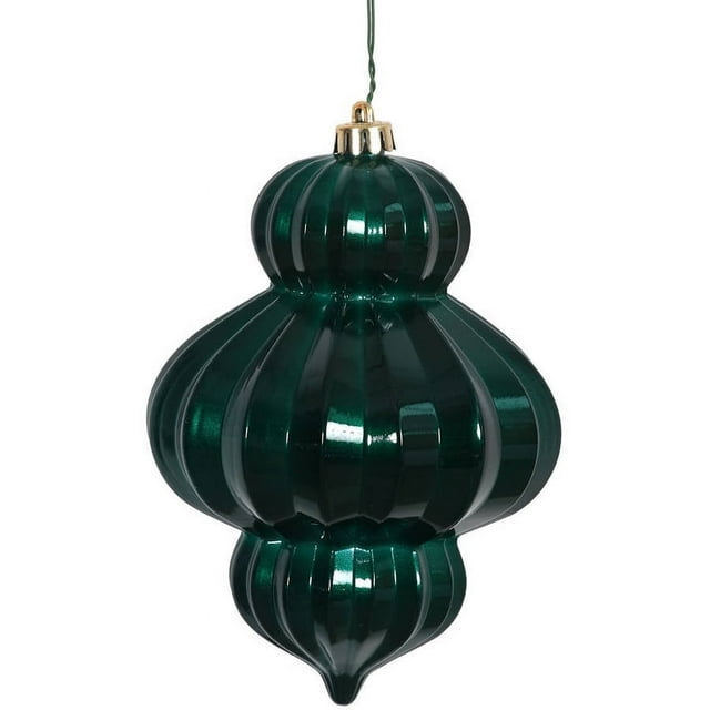 Vickerman 6" Teal Candy Lantern with UV-Resistant Finish and Pre-Drilled Cap, Set of 3