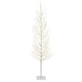 thumbnail image 1 of Vickerman 6' White Artificial Christmas Tree, Warm White LED Lights, 1 of 2