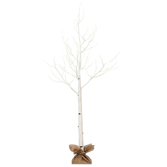 Vickerman 6' White Birch Twig Tree, Warm White 3mm Wide Angle LED lights.