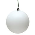 thumbnail image 1 of Vickerman 6" White Matte Ball Ornament, 4 per Bag, 1 of 2