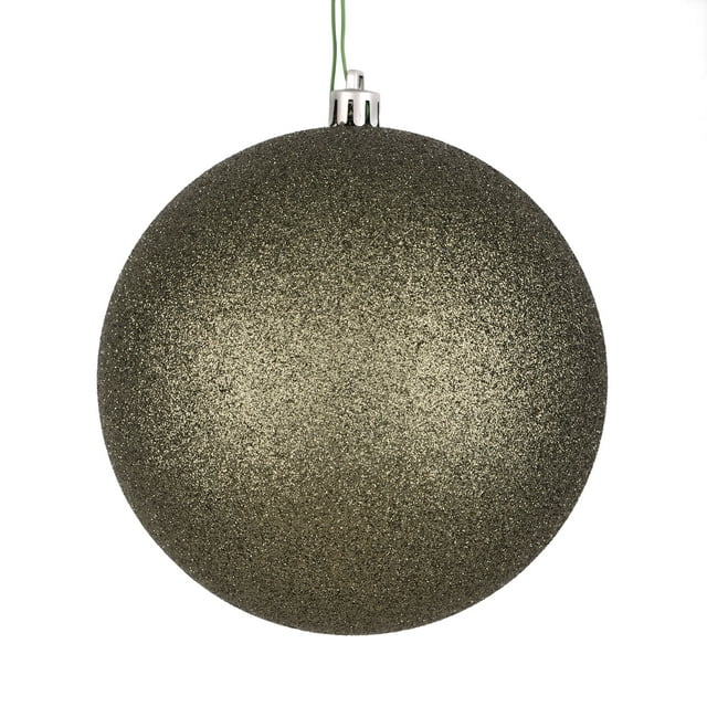 Vickerman 6" Wrought Iron Glitter Ball Ornament, 4 per Bag