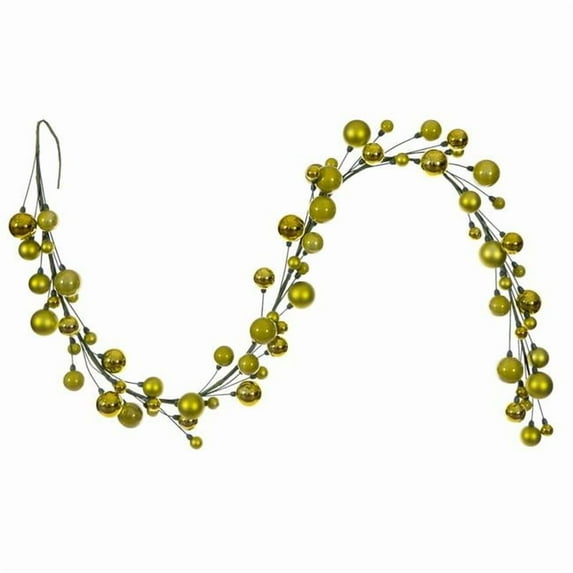 Vickerman N250173 6 ft. Lime Ball Branch Garland, 1-2 in.