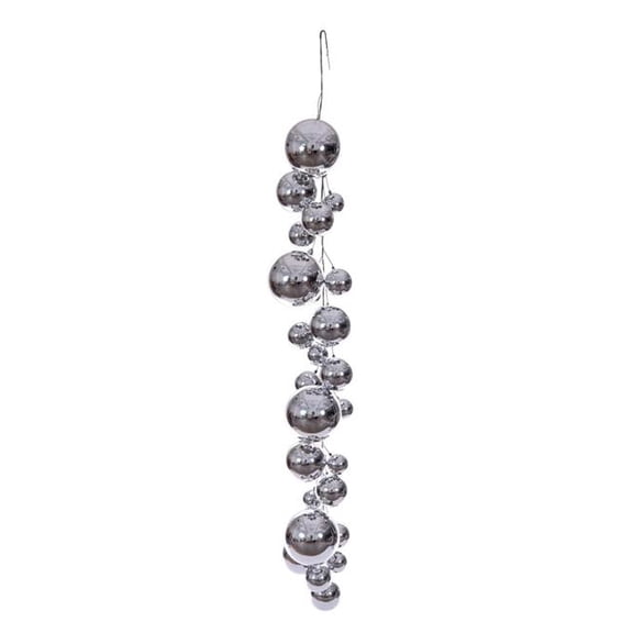 Vickerman N251707 6 ft. Silver Ball Branch Garland