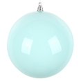 thumbnail image 1 of Vickerman MT250627W 6 in. Aqua Enamel Ball Ornament - 4 per Bag, 1 of 1