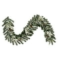 thumbnail image 1 of Vickerman 6' x 14" Frosted Berry Mixed Pine Cone Artificial Pre-Lit Garland, Battery Operated Lights, 1 of 7