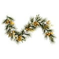 thumbnail image 1 of Vickerman 6' x 16" Artificial Christmas Garland, Battery Operated Warm White Lights, 1 of 7
