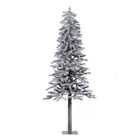 Vickerman 6' x 34" Flocked Alpine Artificial Christmas Tree, Unlit
