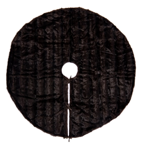 Vickerman 60" Cocoa Mink Faux Fur Tree Skirt