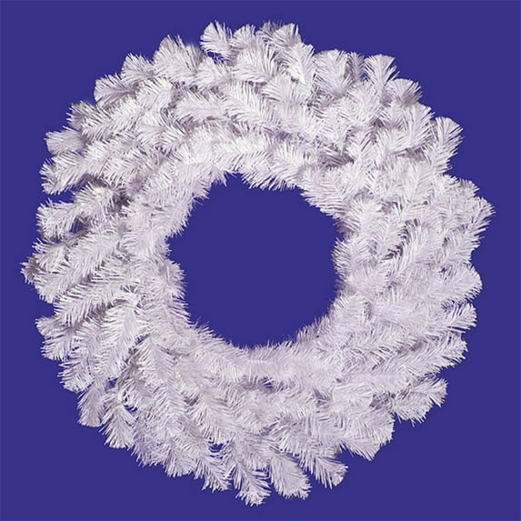 Vickerman 60" Crystal White Spruce Artificial Christmas Wreath, Unlit - Faux Spruce Christmas Wreath - Seasonal Indoor Home Decor