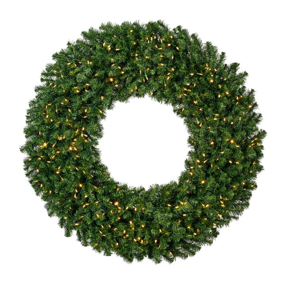 Vickerman 60" Douglas Fir Artificial Christmas Wreath, Warm White LED Lights