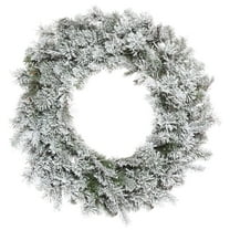 Vickerman 60" Flocked Kiana Artificial Christmas Wreath, Unlit