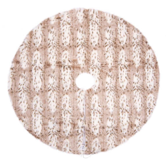 Vickerman 60" Iberian Faux Fur Tree Skirt