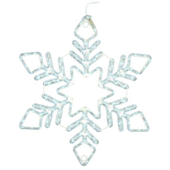 Vickerman 60" Pure White LED Star Ropelight Snowflake