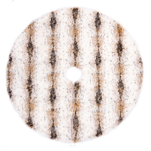 Vickerman 60" Snow Lynx Faux Fur Tree Skirt