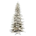 thumbnail image 1 of Vickerman 631133-12' x 62" Flocked Stratton Pine 9020 Warm White Lights Christmas Tree (G196091LED), 1 of 1