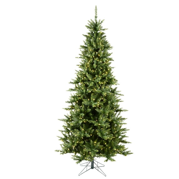 Vickerman 7.5' Camdon Fir Slim Artificial Christmas Tree, Warm White Dura-lit LED Lights