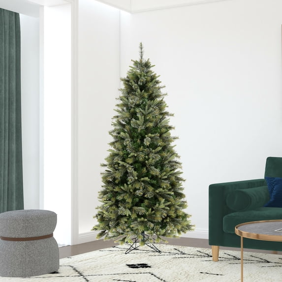 Vickerman 7.5' Cashmere Slim Artificial Christmas Tree, Unlit